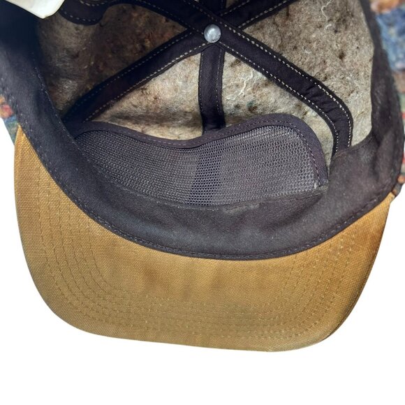 Carhartt Vintage Snapback Hat Cap Aztec Blanket USA Made 80's Distressed Retro - Picture 10 of 11